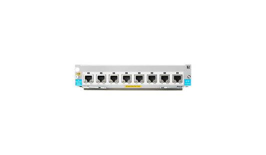 HPE Aruba J9995A 8-Port 1/2.5/5/10GBASE-T PoE+ v3 zl2 Module with MACsec