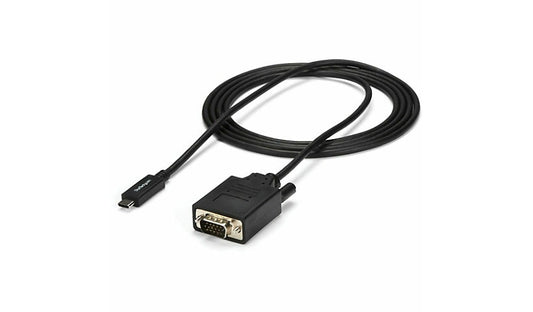 StarTech.com USB-C to VGA Adapter Cable, 1080p, Thunderbolt 3 Compatible, 2 m