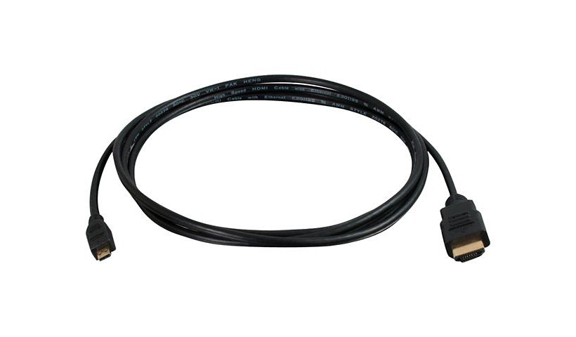 C2G 50615 High Speed HDMI to Micro HDMI Cable 6 ft 4K 60Hz Lifetime Warranty