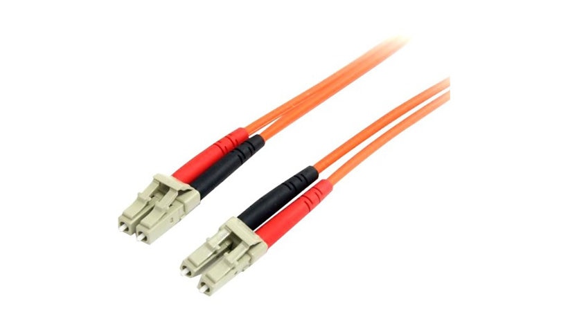 StarTech.com FIBLCLC10 10m (32.8ft) LC to LC OM1 Multimode Duplex Fiber Patch Cable, 62.5/125, LSZH, Orange