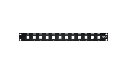 Tripp Lite N062-012-KJ 12-Port Blank Keystone/Multimedia Patch Panel Unshielded