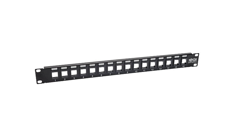 Tripp Lite N062-016-KJ 16-Port Blank Keystone/Multimedia Patch Panel Unshielded