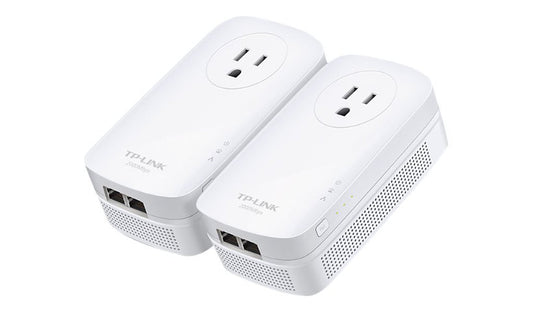 TP-Link TL-PA9020P KIT AV2000 Gigabit Powerline Kit, 2-Port, Passthrough