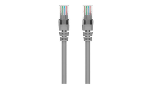 Belkin A3L980-15-S Cat6 Snagless UTP Ethernet Patch Cable 15 ft Gray