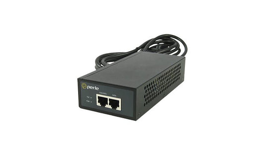 Perle PINJ130 05059984 Gigabit PoE+ Injector, 30W, Wall Mountable