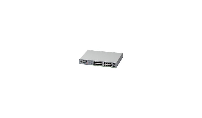 Allied Telesis AT-GS910/16-10 16-Port Gigabit Unmanaged Switch, Fanless