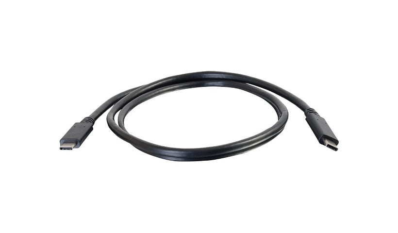 C2G 3 ft USB-C Cable, 10Gbps USB 3.1 Gen 2, 100W, 4K Video, M/M, Black