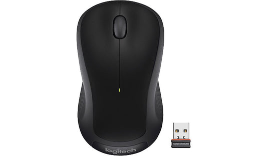 Logitech M310 Wireless Mouse 2.4GHz Ambidextrous Black 910-004277 3 Year