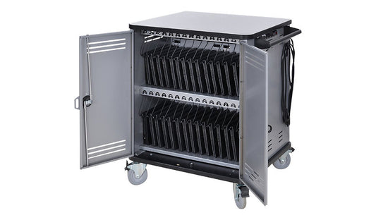 Spectrum Pro32 Notebook Cart, eLogix Timer, 5in Balloon Wheels, 55472-ABL