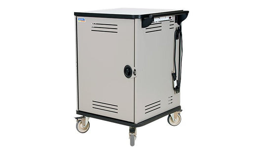 Spectrum Cloud32 Chromebook Cart, eLogix Timer, Balloon Wheels, 55468-ABL