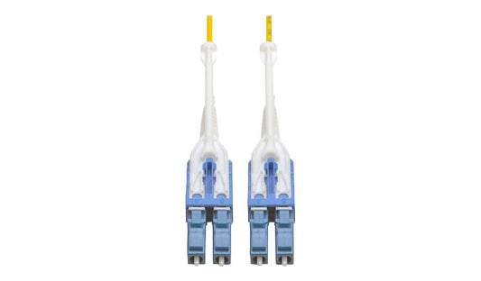 Tripp Lite (Eaton) N370-02M-T 2m (6.6ft) LC to LC Single Mode Duplex Fiber Patch Cable, Push/Pull Tabs, 9/125, PVC, OFNR, Yellow