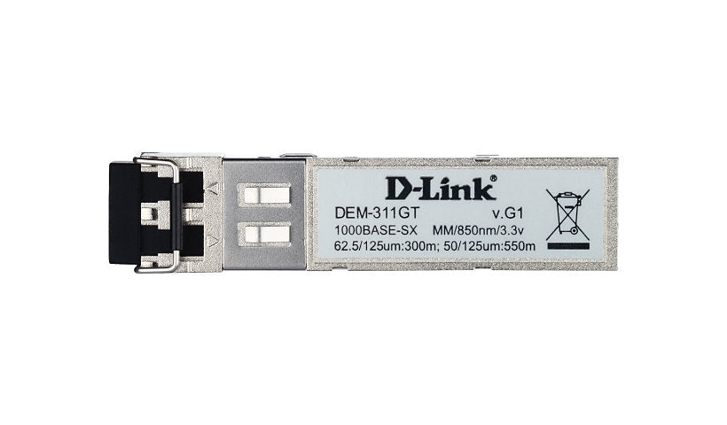 D-Link DEM-311GT 1000Base-SX SFP Transceiver, LC Multimode, 550m