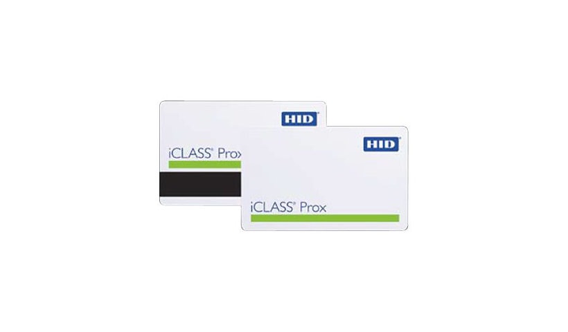 HID iCLASS Prox 2120 Card 125 kHz 13.56 MHz 256 Bytes White Gloss 2120BGGMNN