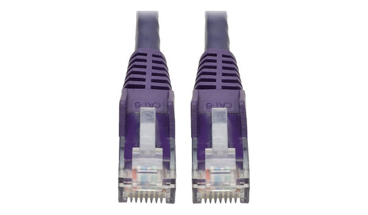 Tripp Lite N201-001-PU Cat6 Snagless UTP Ethernet Patch Cable 1 ft Purple
