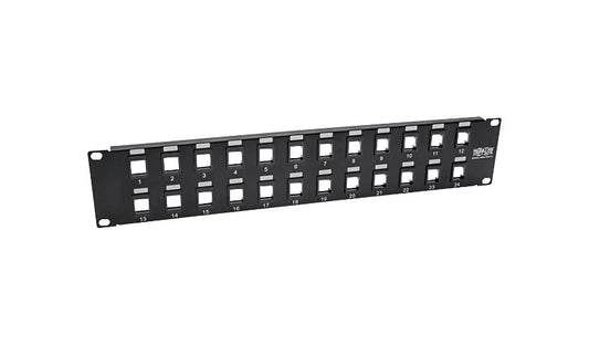 Tripp Lite N062-024-KJ 24-Port Blank Keystone/Multimedia Patch Panel Unshielded