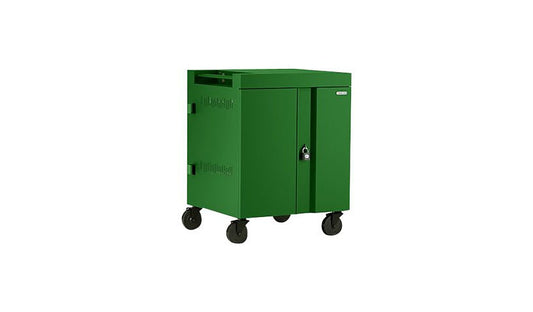 Bretford Cube AC Charging Cart, 32 Devices, Grass, TVC32PAC-GRA