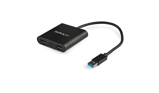 StarTech.com Dual HDMI USB 3.0 Display Adapter, 4K 30Hz + 1080p, Windows, TAA