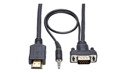 Tripp Lite P566-015-VGA-A HDMI to VGA + Audio Active Adapter Cable 15 ft 3 Year