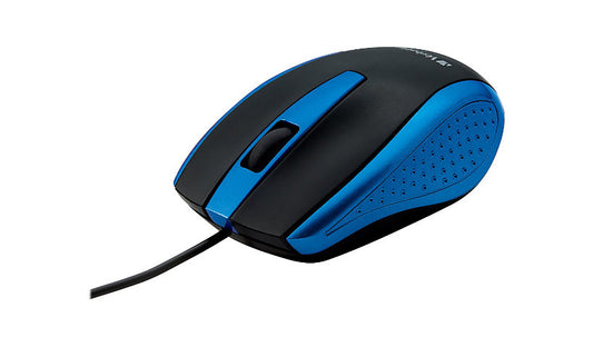 Verbatim 99743 Corded Notebook Optical Mouse USB Blue 1 Year