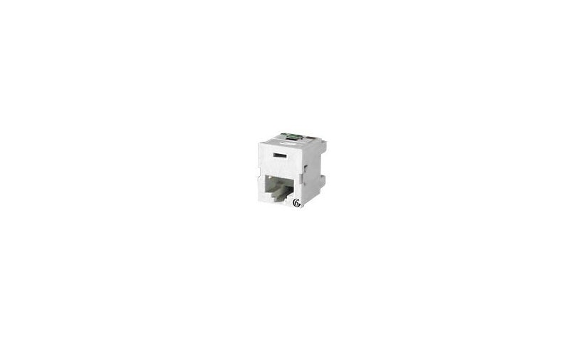 Ortronics TJ600-88 Clarity 6 TracJack Cat6 Modular Jack RJ45 Cloud White