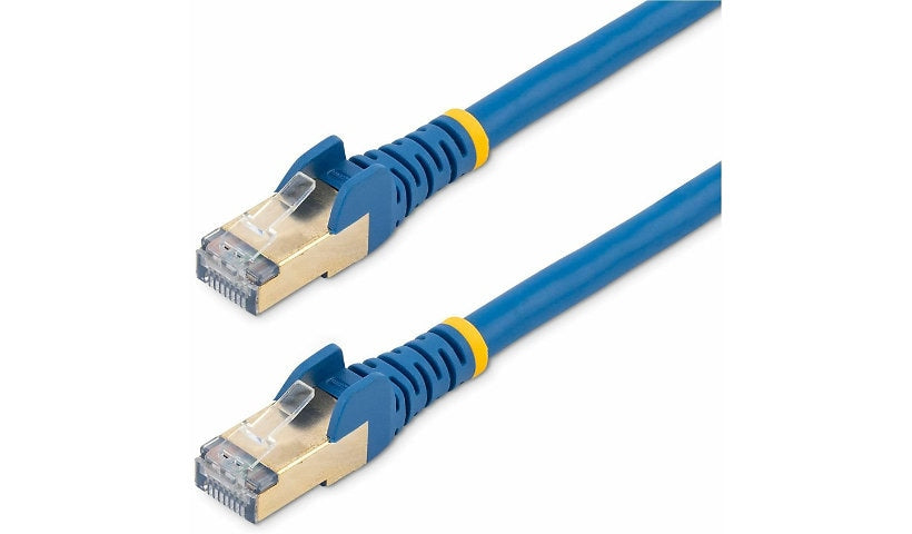 StarTech.com C6ASPAT5BL Cat6a Shielded Snagless Patch Cable 5 ft 10 Gb PoE Blue