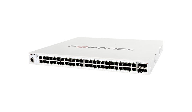 Fortinet FortiSwitch FS-248E-FPOE 48-Port Gigabit PoE+ L3 Switch, 4 SFP, 740W