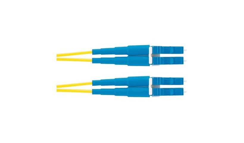 Panduit Opti-Core F92ELLNLNSNM001 1m (3.3ft) LC to LC OS2 Single Mode Duplex Fiber Patch Cord, 9/125, LSZH, Yellow