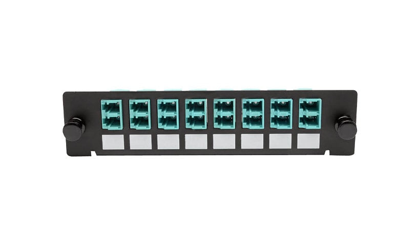 Tripp Lite N492-08D-LC Toolless Pass-Through Fiber Adapter Panel 8 LC Connectors
