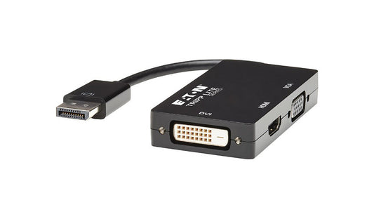 Tripp Lite DisplayPort 1.2 to HDMI / DVI / VGA All-in-One Adapter, 4K HDMI