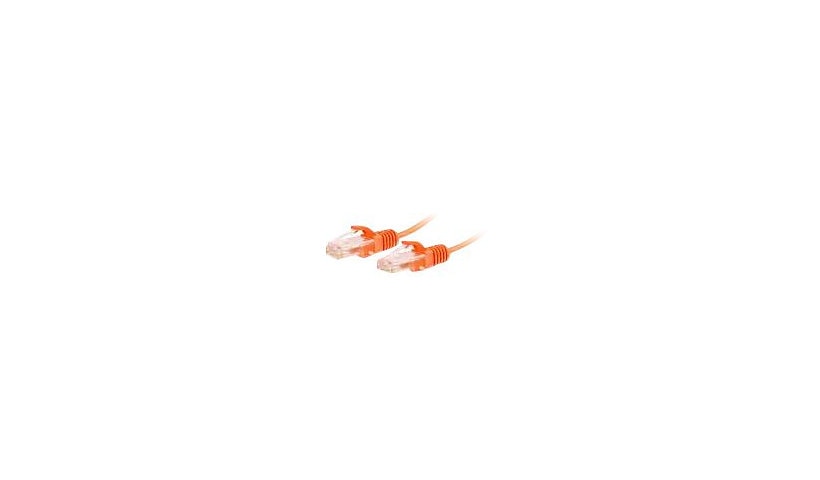 C2G 01175 Cat6 Slim Snagless UTP Ethernet Patch Cable 1 ft Orange
