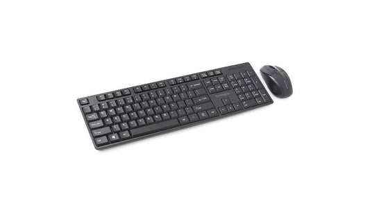 Kensington Pro Fit Wireless Desktop Set Low Profile Laser Mouse Black 3 Year