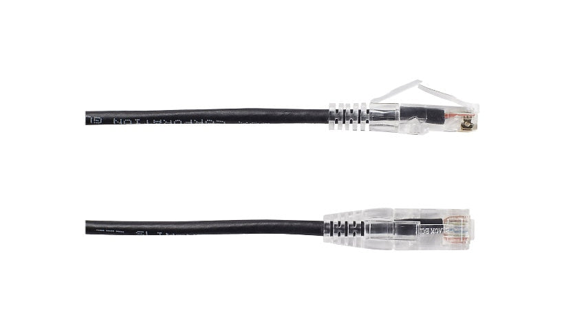 Black Box C6APC28-BK-07 Slim-Net Cat6A Snagless Patch Cable 7 ft 28 AWG