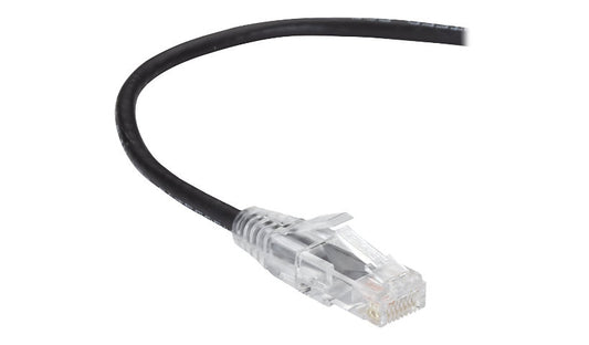 Black Box C6APC28-BK-10 Slim-Net Cat6A Snagless Patch Cable 10 ft 28 AWG