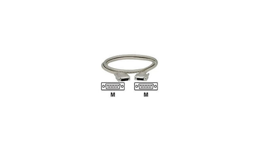 Black Box 3m (10ft) DB15 Male to Male Shielded Serial Cable with Thumbscrews, Beige, EGM16T-0010-MM
