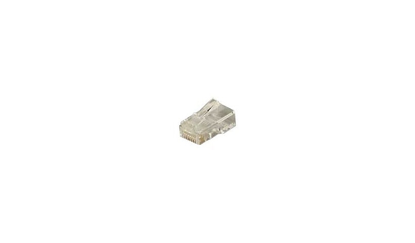 Allen AT8X8RCSC-24 Tel 8x8 RJ45 Modular Plug for Round Cord Solid Wire 50 Pack