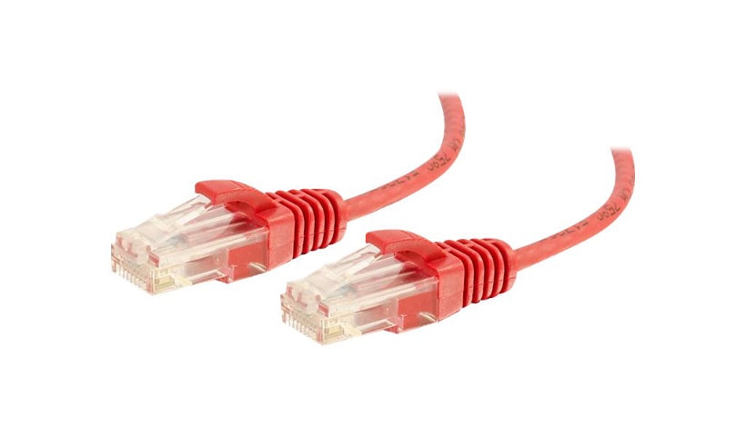 C2G 01167 Cat6 Slim Snagless UTP Ethernet Patch Cable 5 ft Red