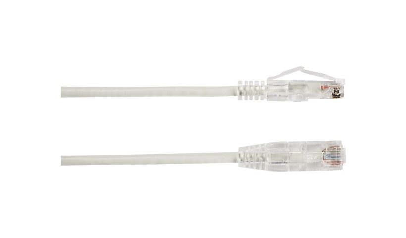Black Box C6APC28-WH-07 Slim-Net Cat6A Snagless Patch Cable 7 ft 28 AWG White