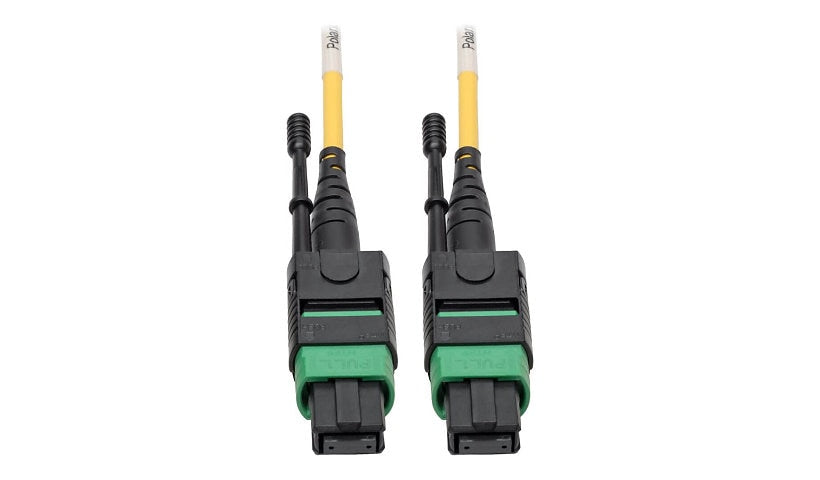 Tripp Lite (Eaton) N390-05M-12-AP 5m (16.4ft) 12 Fiber MTP/MPO APC Female to Female Single Mode Fiber Cable, 40/100GbE, Plenum, Push/Pull Tabs, Yellow