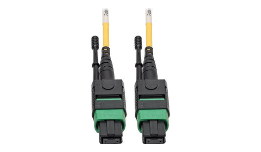 Tripp Lite (Eaton) N390-05M-12-AP 5m (16.4ft) 12 Fiber MTP/MPO APC Female to Female Single Mode Fiber Cable, 40/100GbE, Plenum, Push/Pull Tabs, Yellow