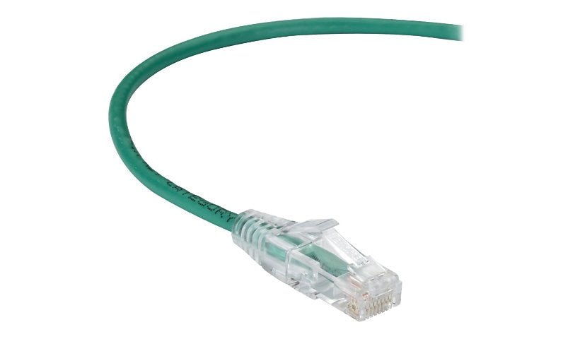 Black Box C6APC28-GN-05 Slim-Net Cat6A Snagless Patch Cable 5 ft 28 AWG Green