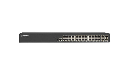 Black Box LGB1126A-R2 26-Port Gigabit L2+ Managed Switch, 2x Combo SFP