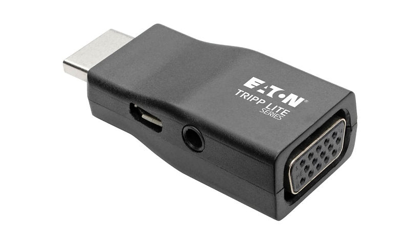 Tripp Lite Compact HDMI to VGA + Audio Adapter, 1920x1200 60Hz, M/F
