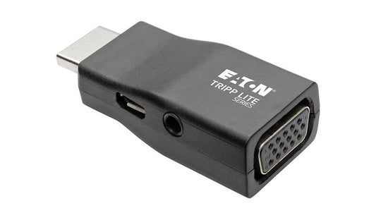Tripp Lite Compact HDMI to VGA + Audio Adapter, 1920x1200 60Hz, M/F