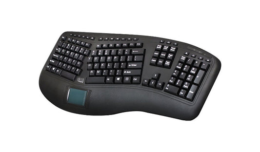 Adesso WKB-4500UB Wireless Ergonomic Split Keyboard with Touchpad 1 Year