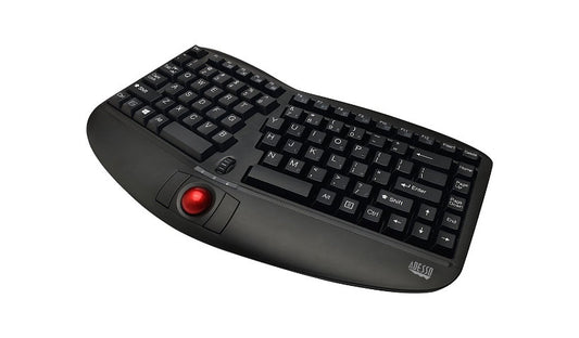 Adesso Tru-Form Media 3150 WKB-3150UB Wireless Ergo Trackball Keyboard 1 Year