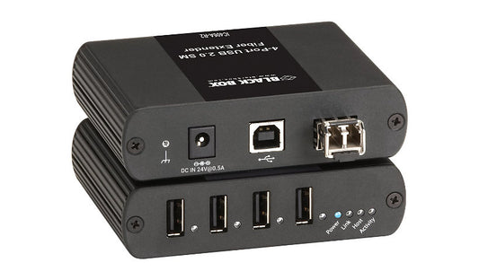 Black Box 4-Port USB 2.0 Extender with Remote Hub