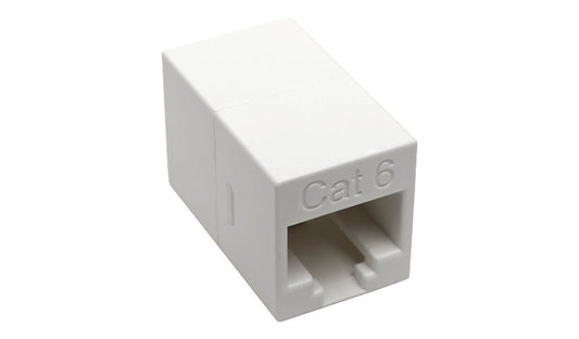 Tripp Lite N234-001-WH Cat6 Compact In-Line Coupler White TAA Lifetime Warranty
