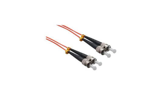 Axiom STSTMD6O-1M-AX 1m (3.3ft) ST to ST OM1 Multimode Duplex Fiber Optic Cable, 62.5/125, Orange
