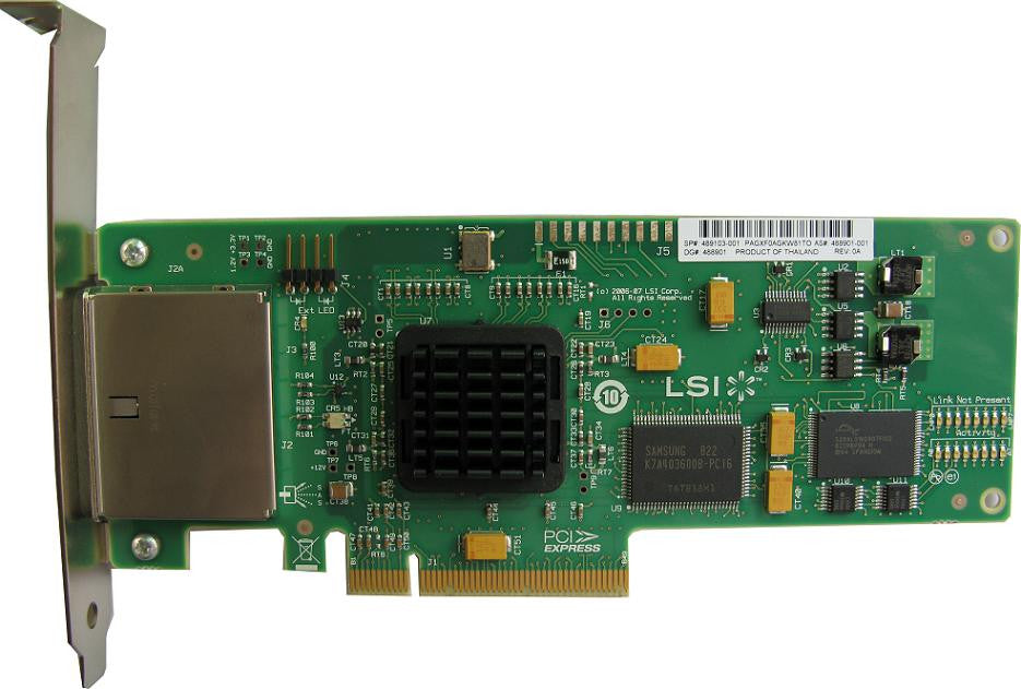 HPE 488765-B21 SC08e 300MBps Dual Port PCIe SAS/SATA Low Profile HBA for G5-G7