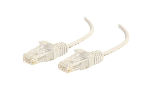 C2G 01189 Cat6 Slim Snagless UTP Ethernet Patch Cable 10 ft White